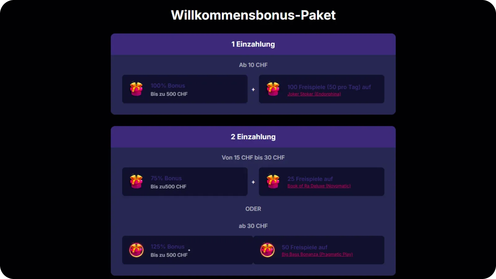 NV Casino Willkommensbonus Übersicht