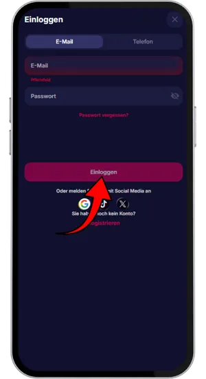 NV Casino Login per E-Mail oder Social-Login auf der offiziellen Website