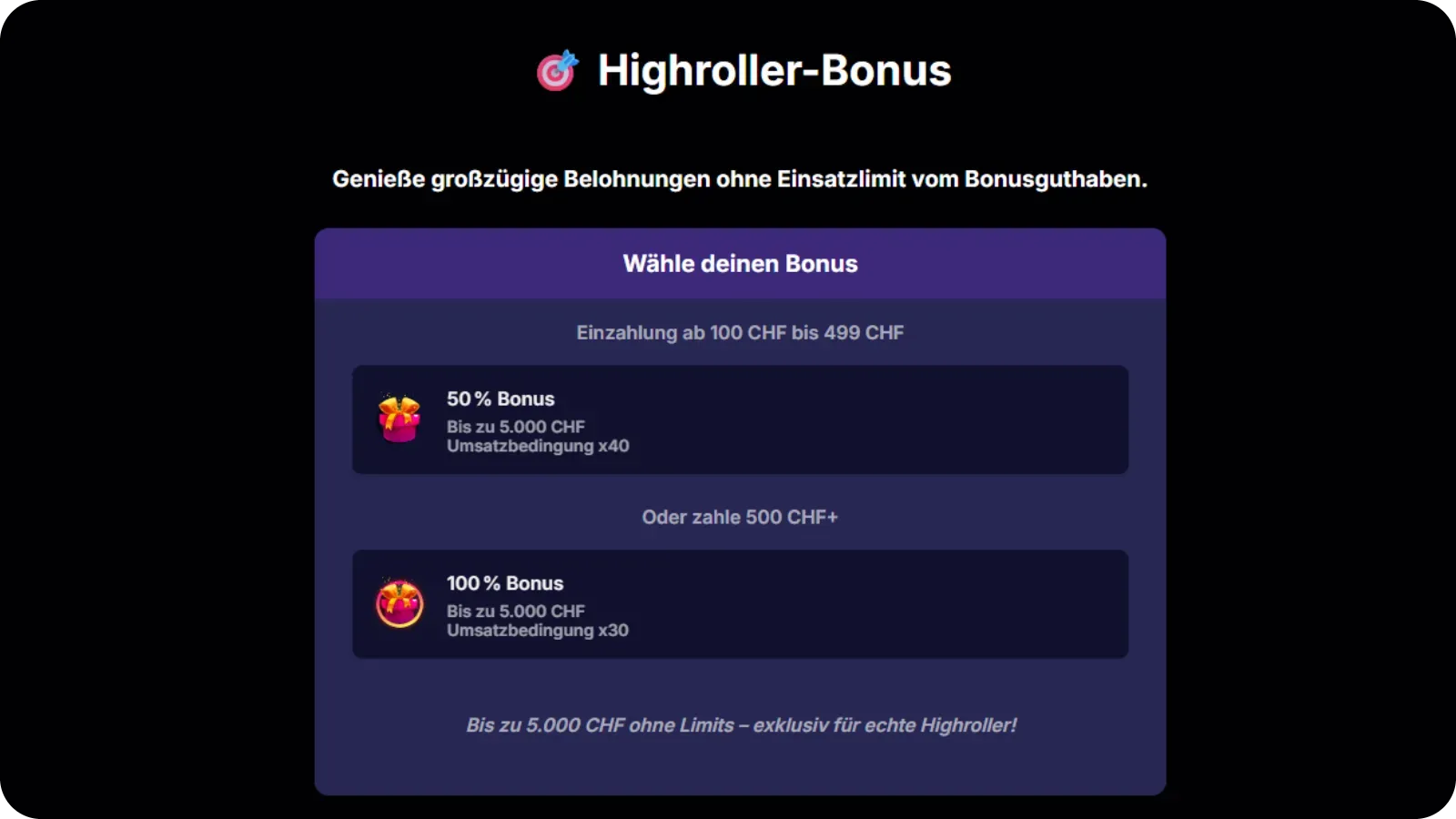 NV Casino Sportwetten-Bonus Übersicht